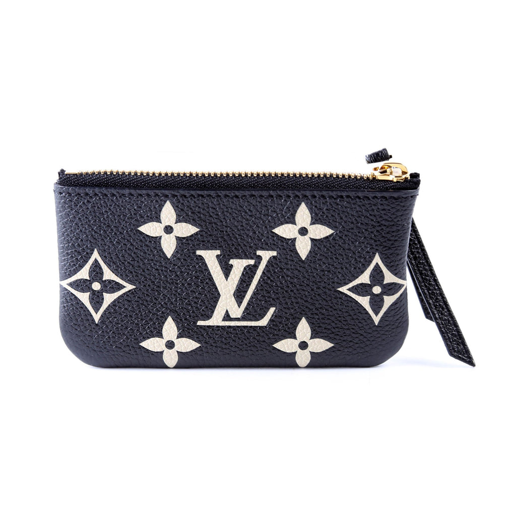 Pochette Cles NM Bicolor Empreinte Black/Cream