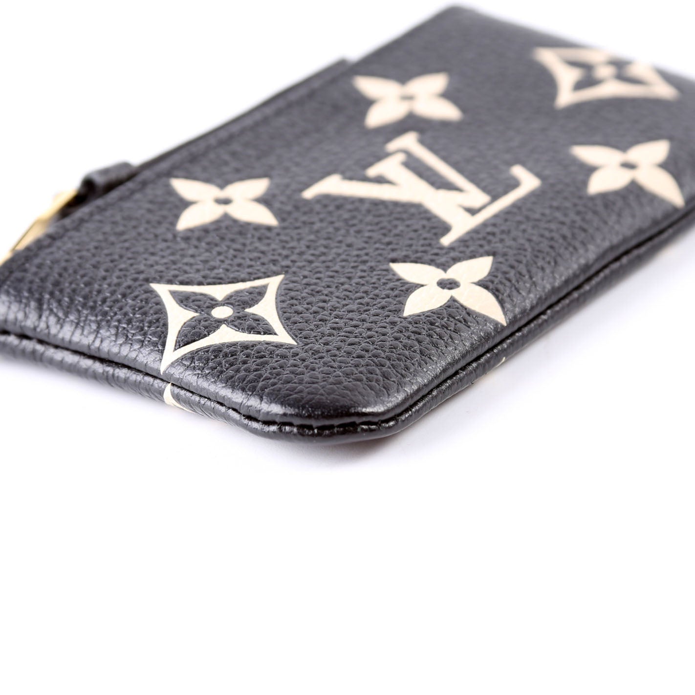 Pochette Cles NM Bicolor Empreinte Black/Cream