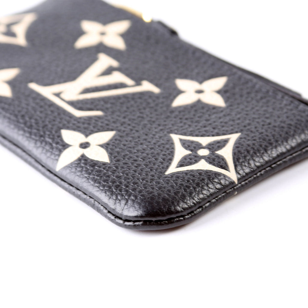 Pochette Cles NM Bicolor Empreinte Black/Cream