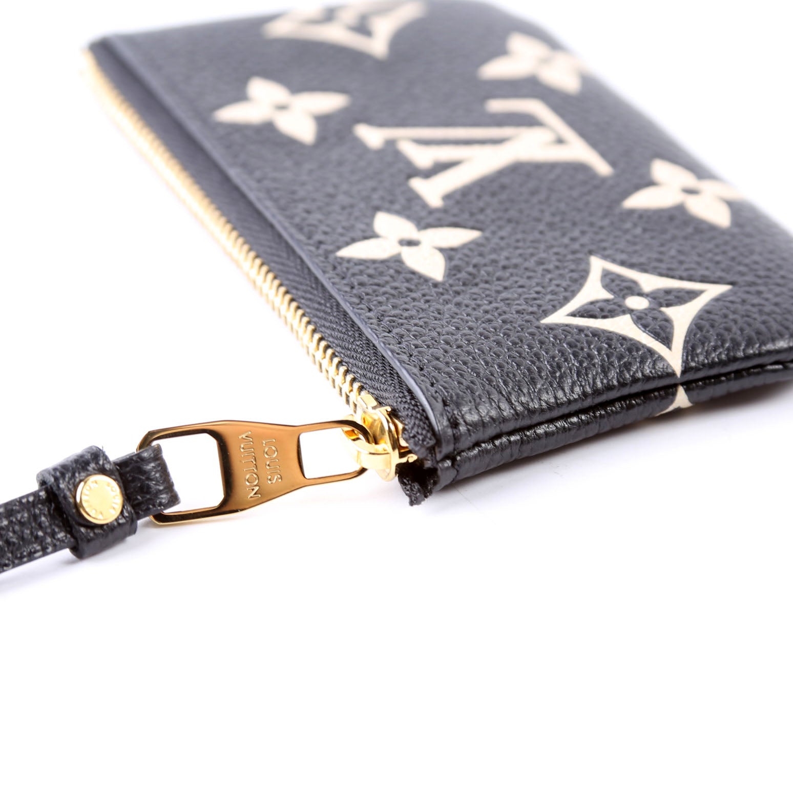 Pochette Cles NM Bicolor Empreinte Black/Cream