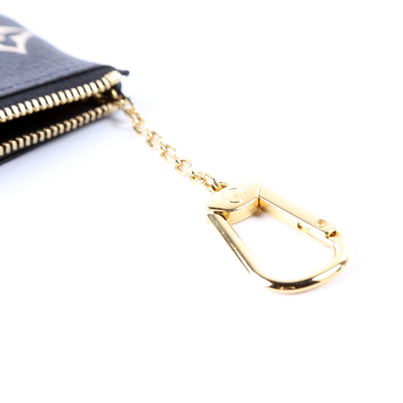 Pochette Cles NM Bicolor Empreinte Black/Cream