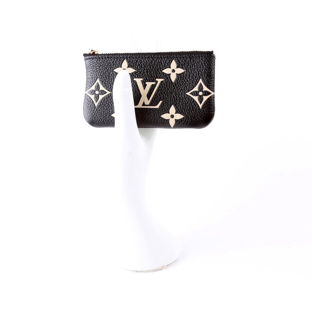 Pochette Cles NM Bicolor Empreinte Black/Cream
