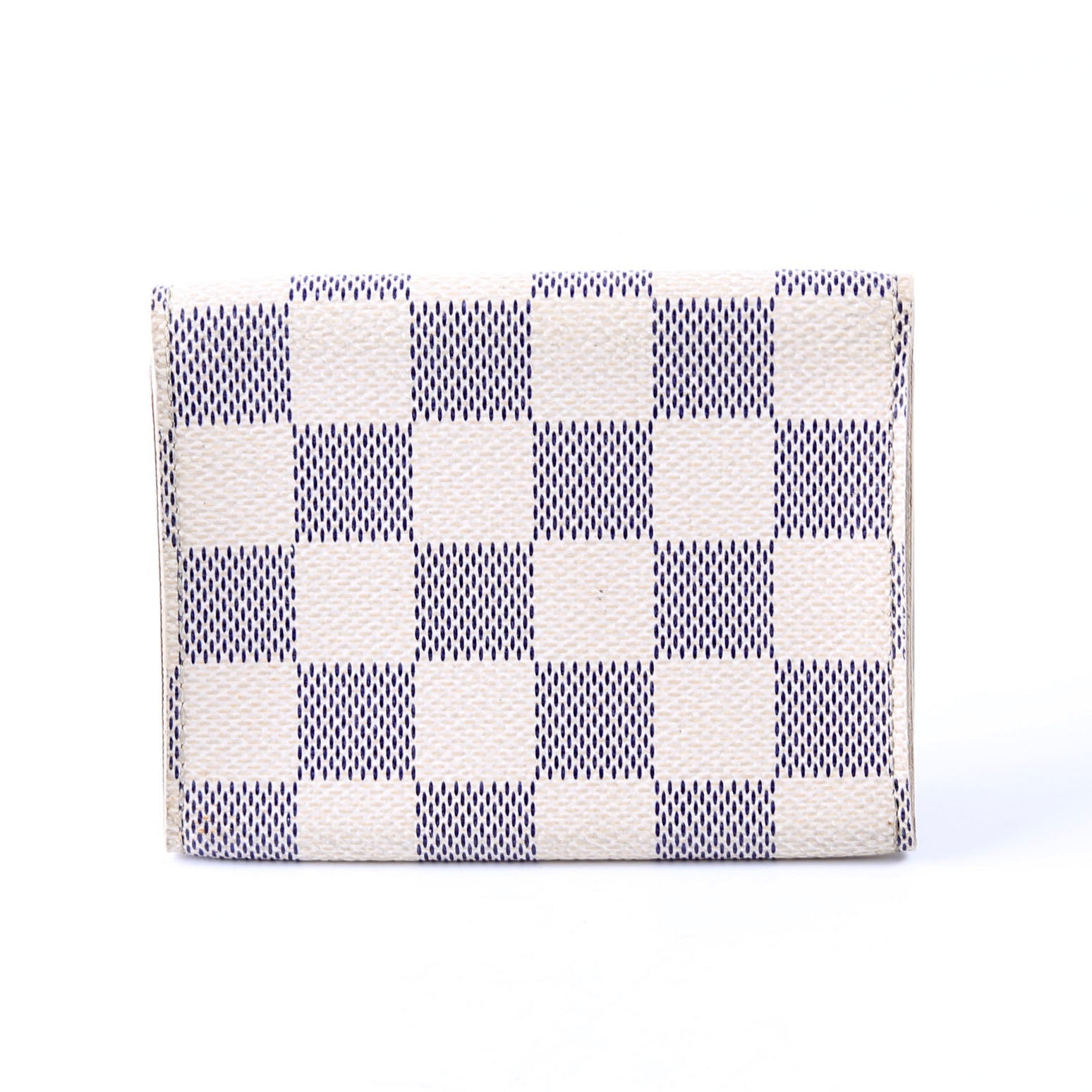 Business Card Holder Damier Azur