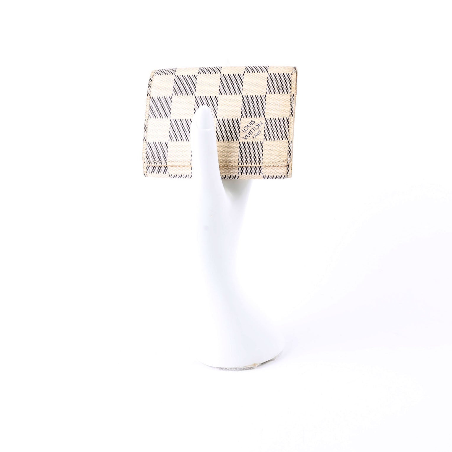 Business Card Holder Damier Azur