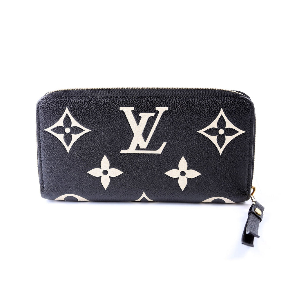 Zippy Wallet Bicolor Empreinte Black/Cream