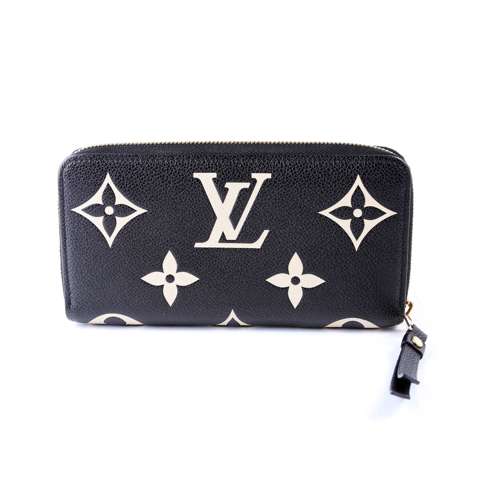 Zippy Wallet Bicolor Empreinte Black/Cream