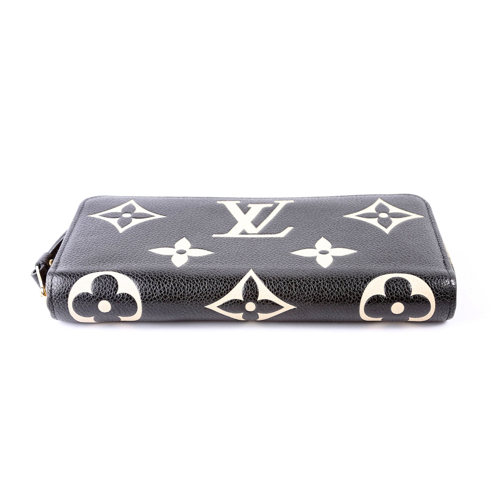 Zippy Wallet Bicolor Empreinte Black/Cream