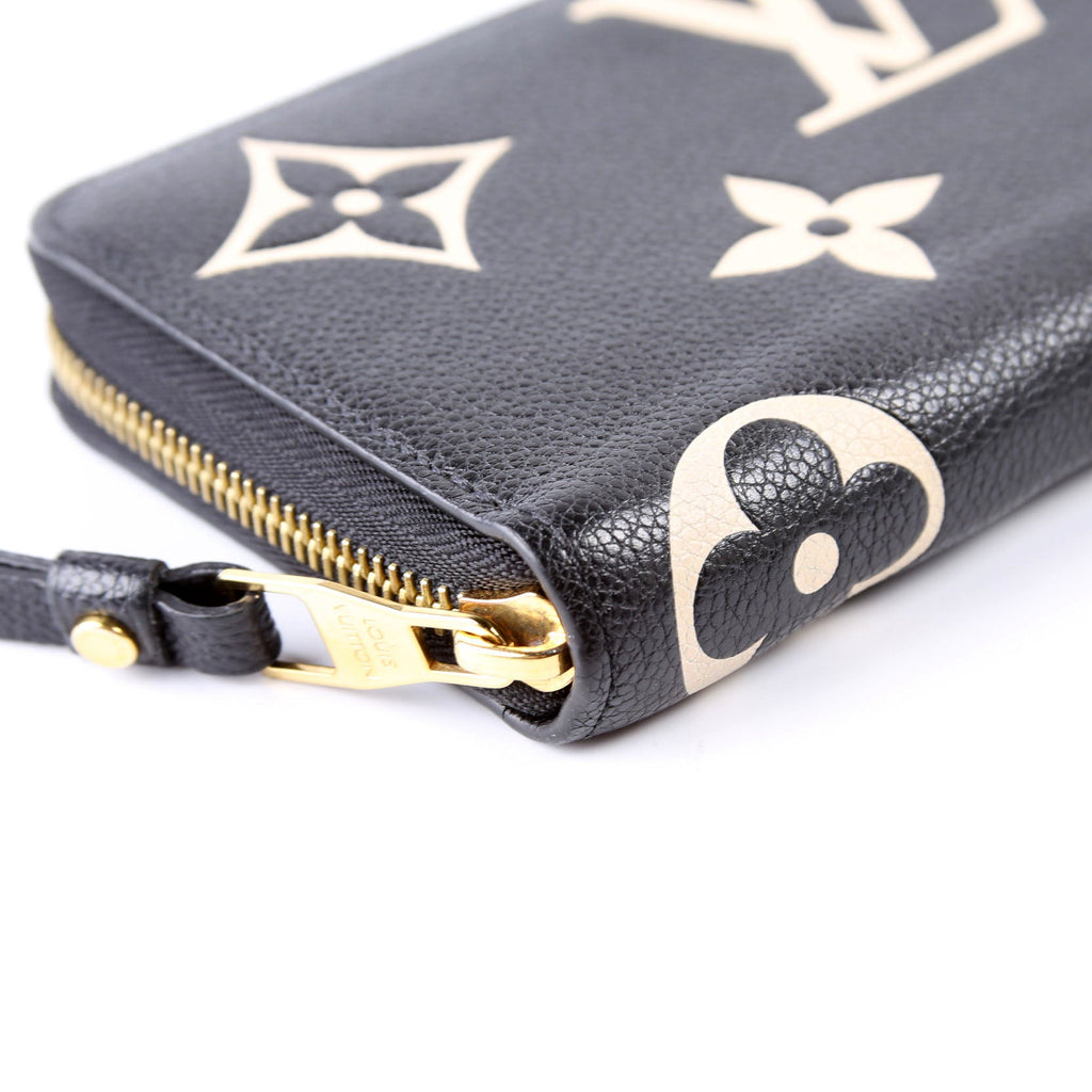 Zippy Wallet Bicolor Empreinte Black/Cream