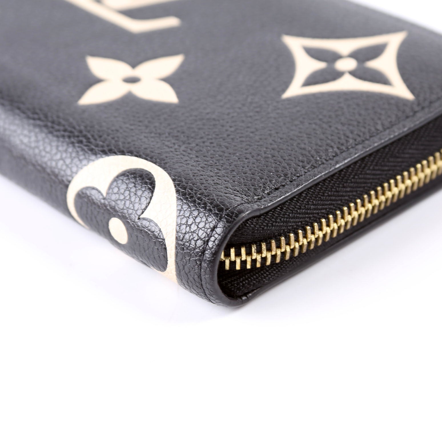 Zippy Wallet Bicolor Empreinte Black/Cream