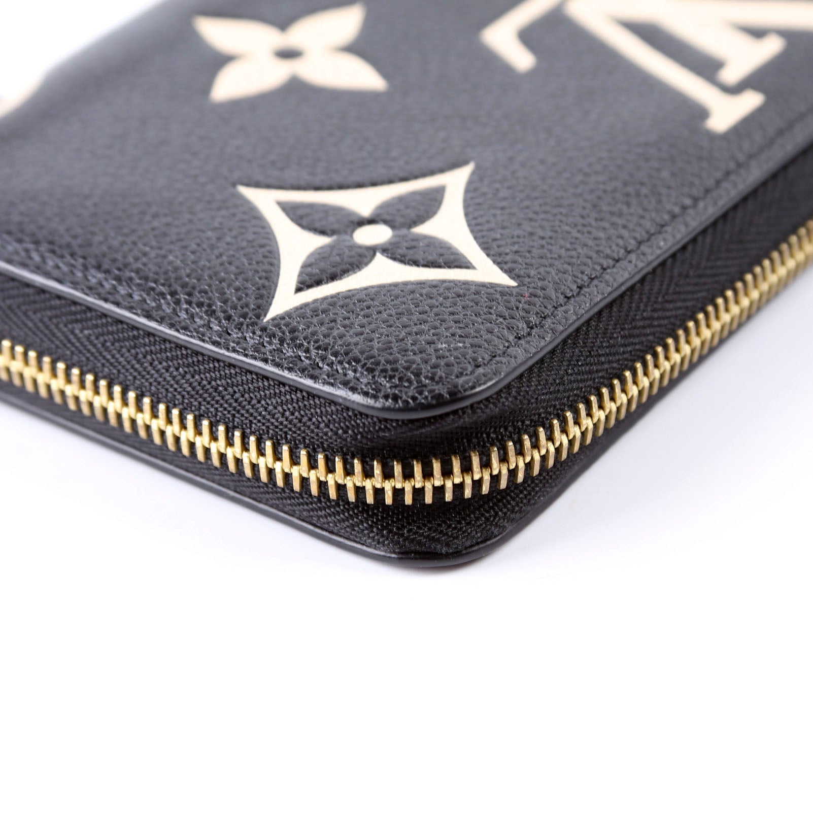 Zippy Wallet Bicolor Empreinte Black/Cream