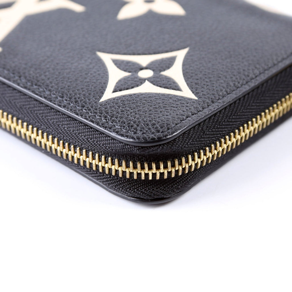 Zippy Wallet Bicolor Empreinte Black/Cream