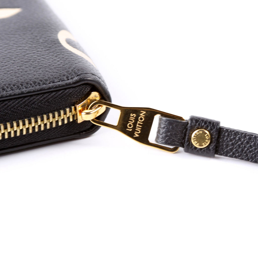 Zippy Wallet Bicolor Empreinte Black/Cream