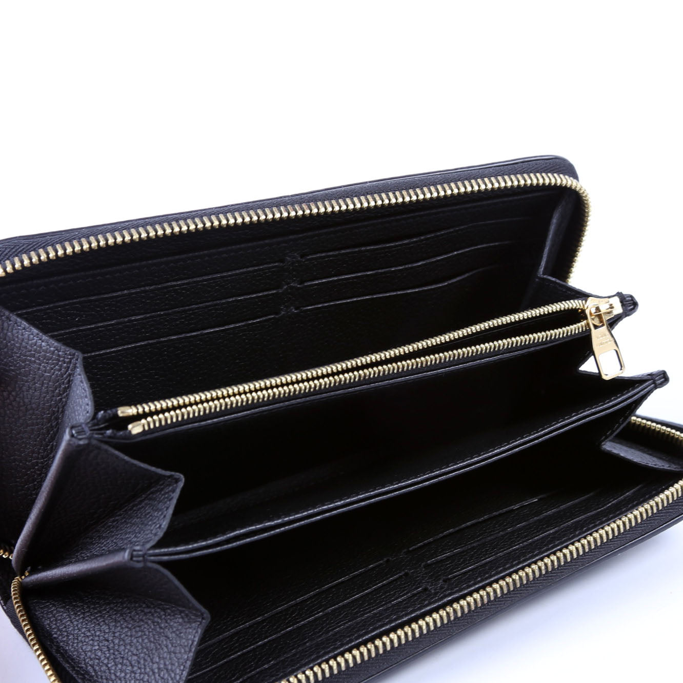 Zippy Wallet Bicolor Empreinte Black/Cream