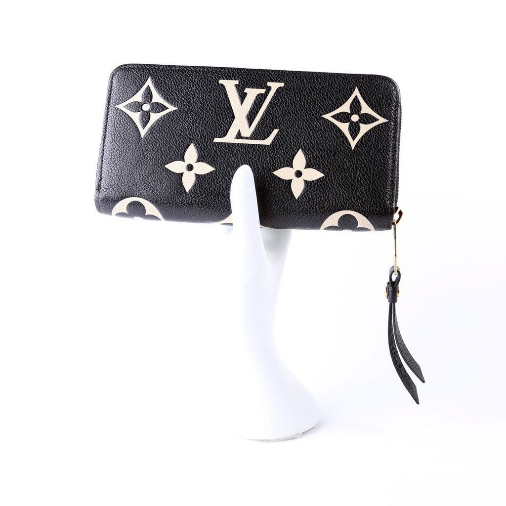 Zippy Wallet Bicolor Empreinte Black/Cream