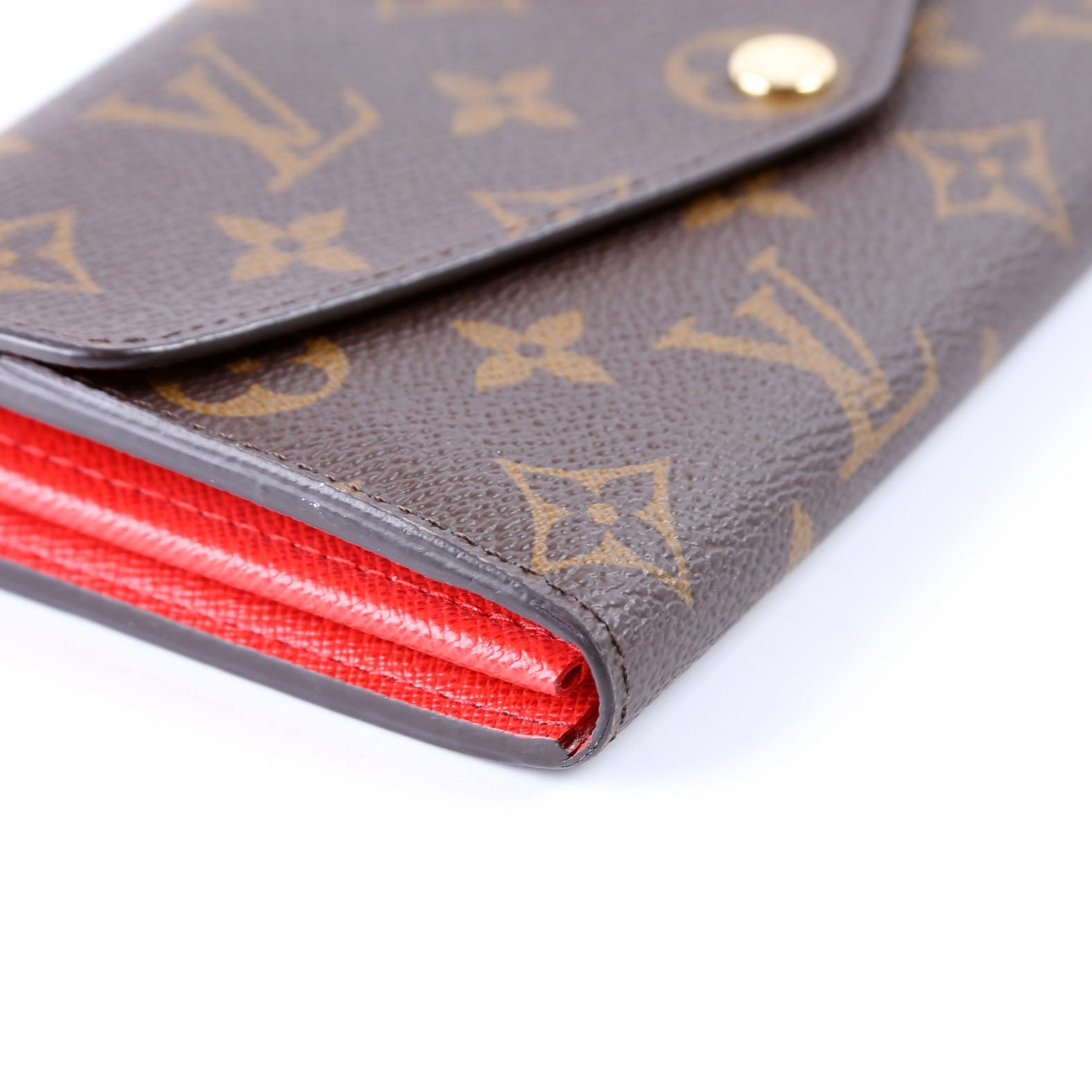 Sarah Wallet Monogram Newer Red