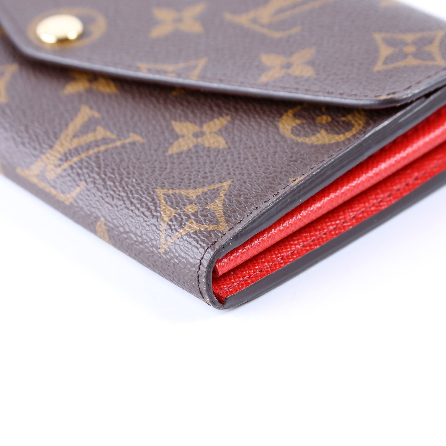 Sarah Wallet Monogram Newer Red