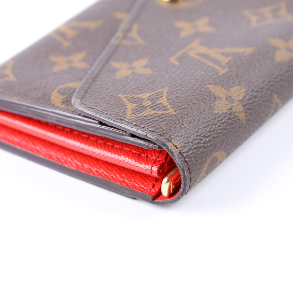 Sarah Wallet Monogram Newer Red
