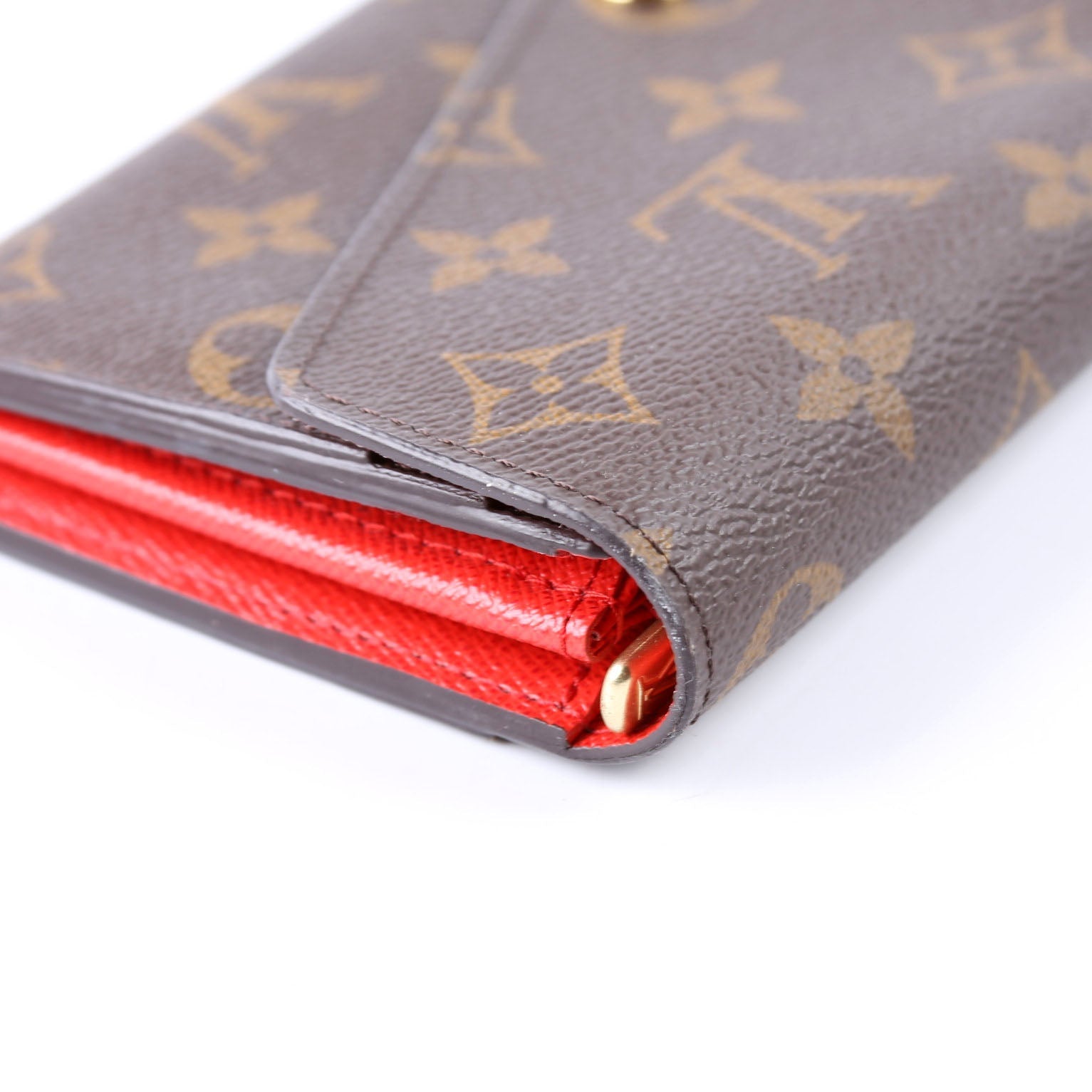 Sarah Wallet Monogram Newer Red