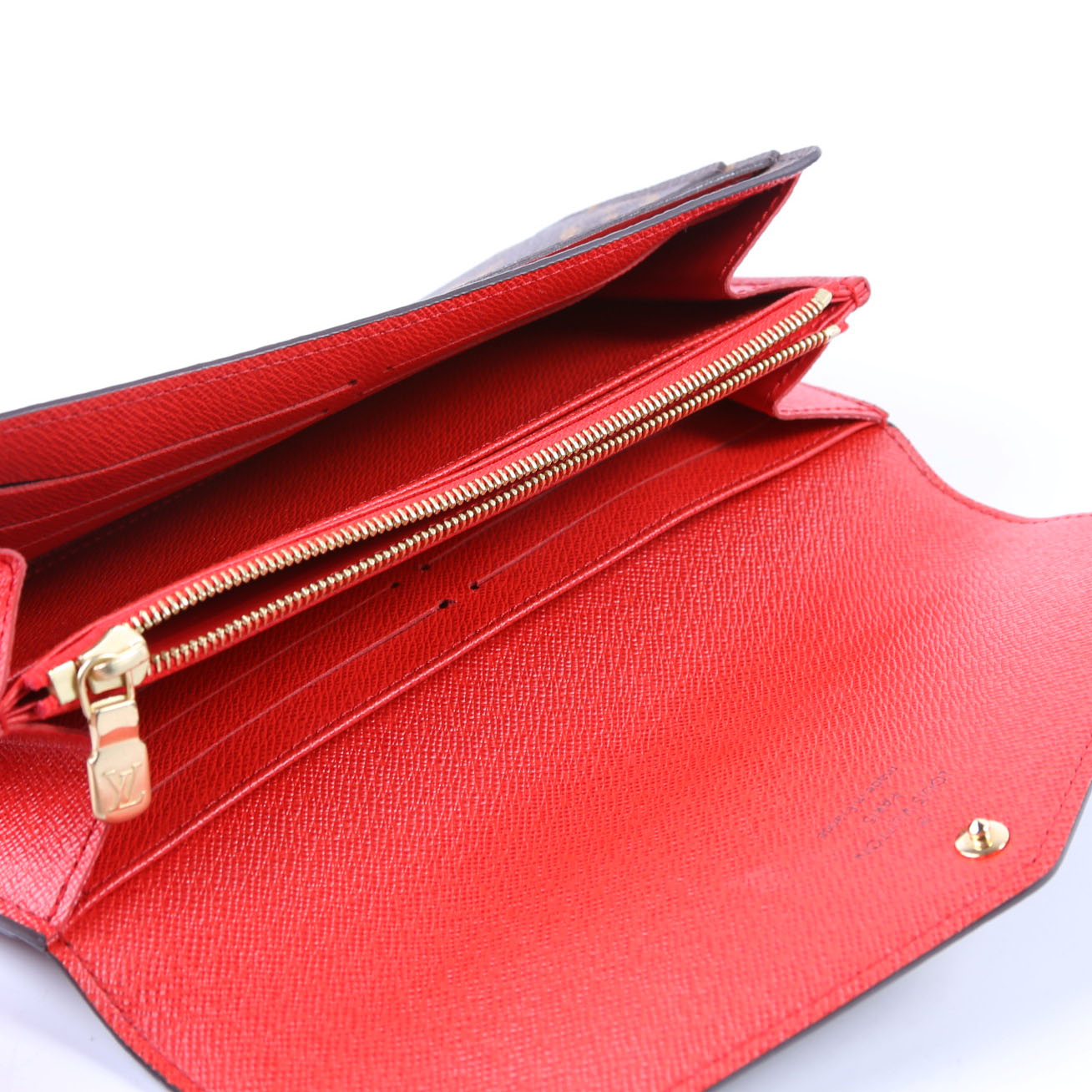 Sarah Wallet Monogram Newer Red