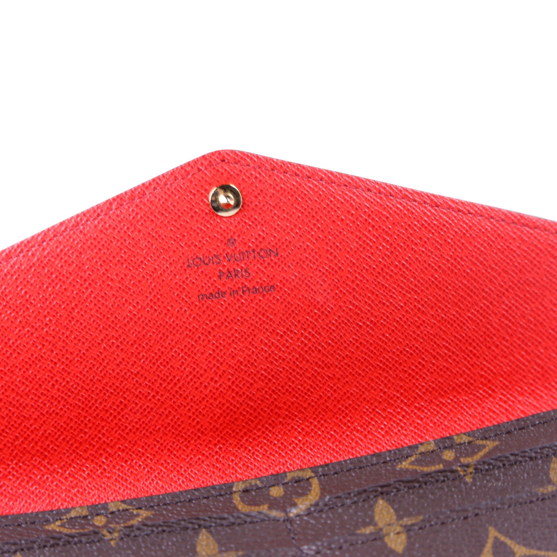 Sarah Wallet Monogram Newer Red