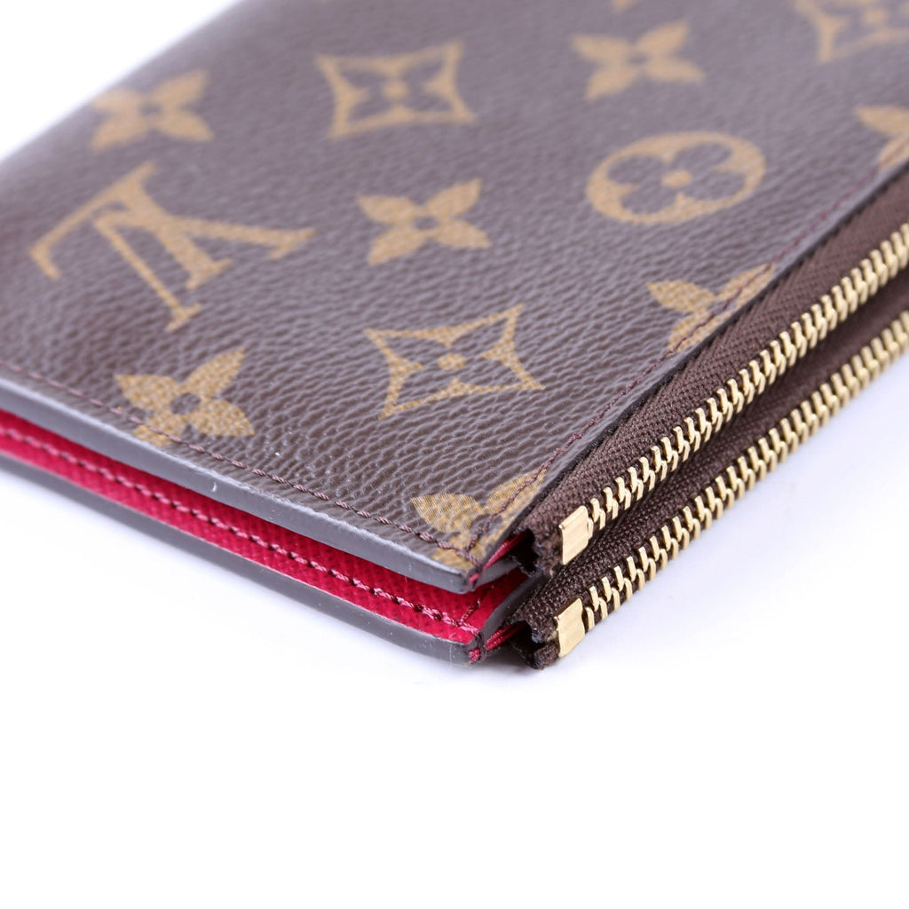 Adele Wallet Monogram Berry