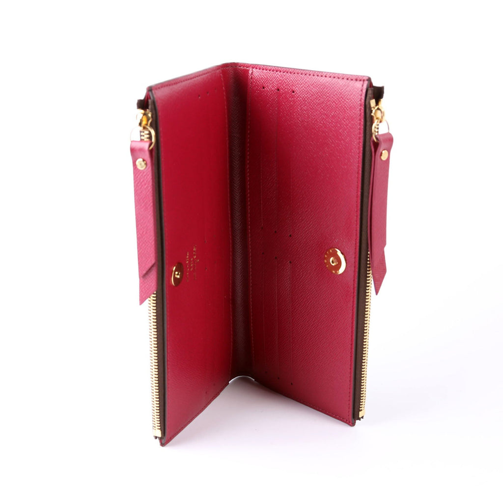 Adele Wallet Monogram Berry