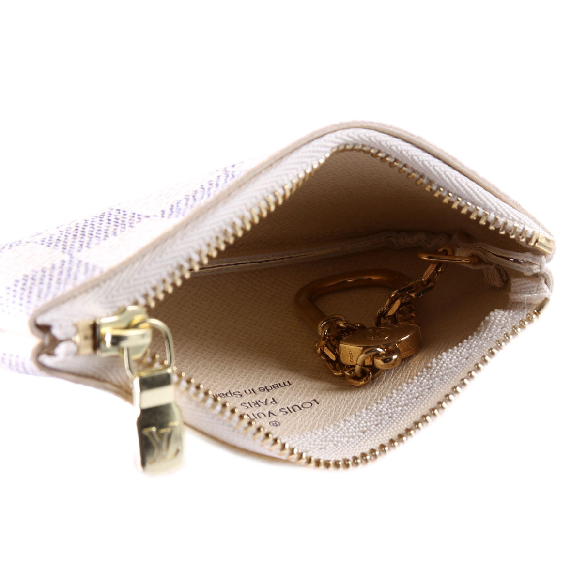 Pochette Cles Damier Azur