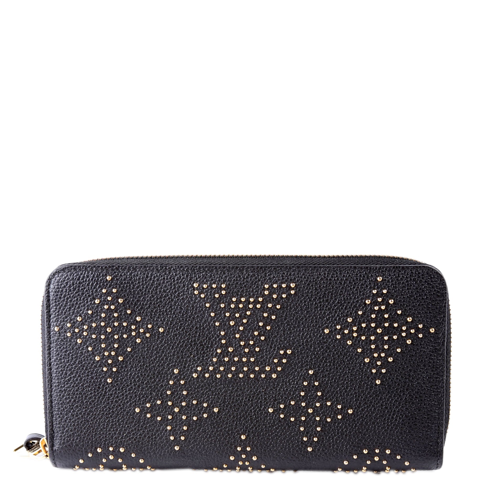 Zippy Wallet Studded Empreinte Black