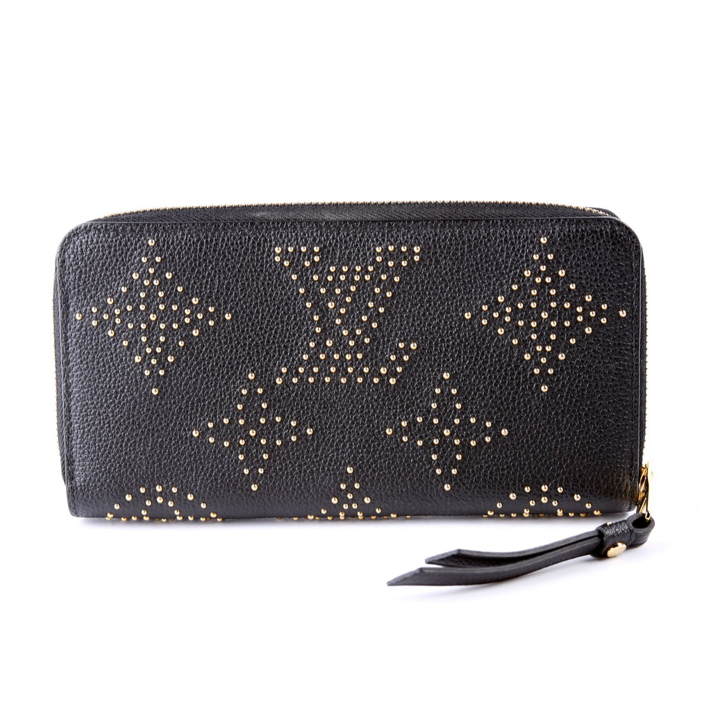 Zippy Wallet Studded Empreinte Black