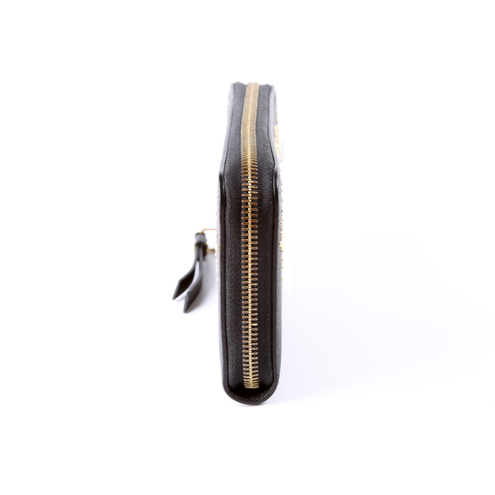 Zippy Wallet Studded Empreinte Black
