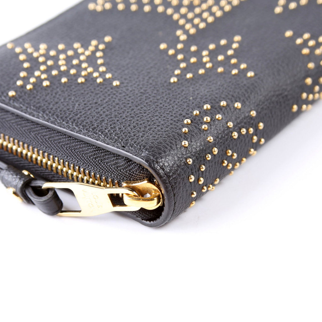 Zippy Wallet Studded Empreinte Black