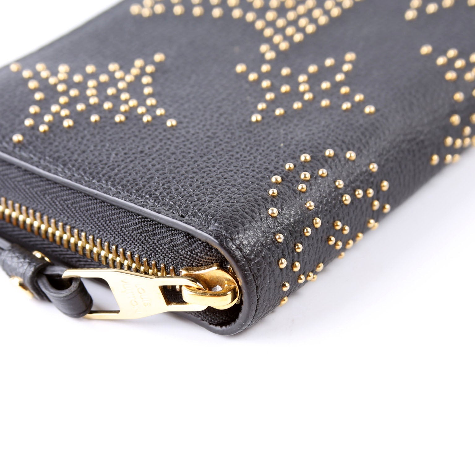Zippy Wallet Studded Empreinte Black