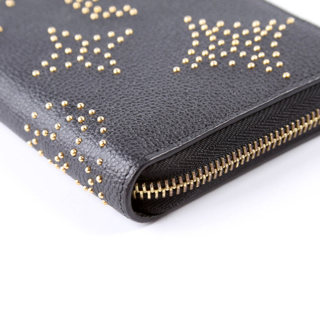 Zippy Wallet Studded Empreinte Black