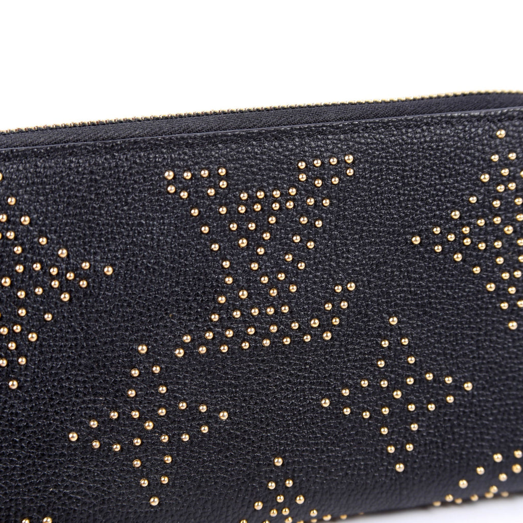 Zippy Wallet Studded Empreinte Black