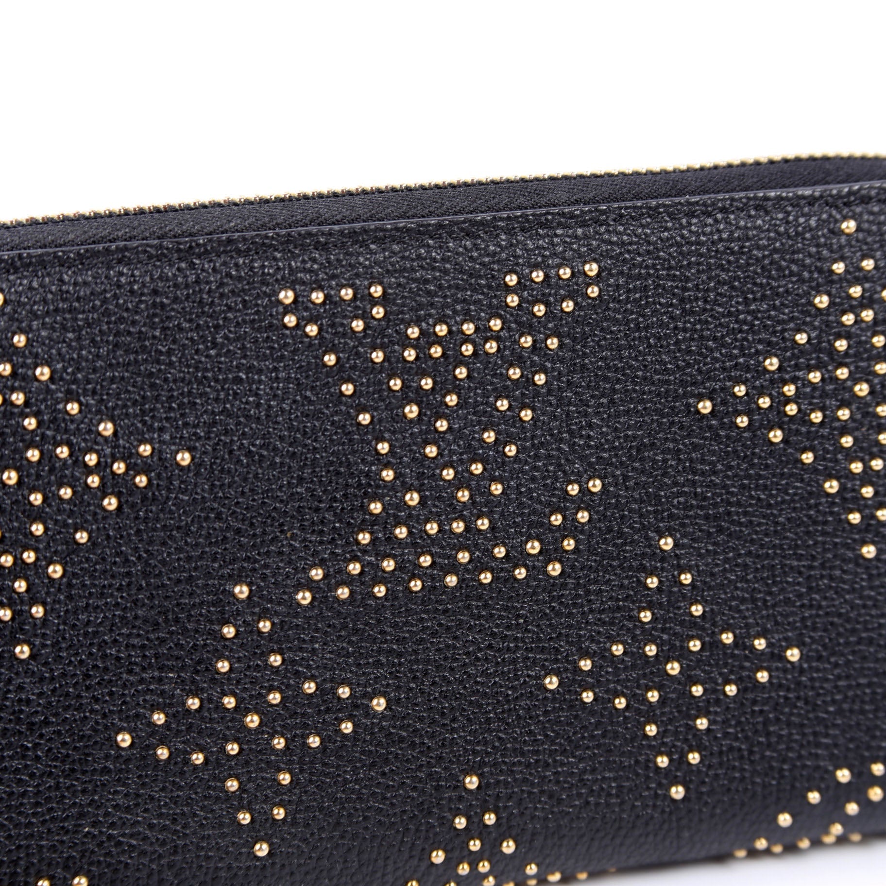 Zippy Wallet Studded Empreinte Black