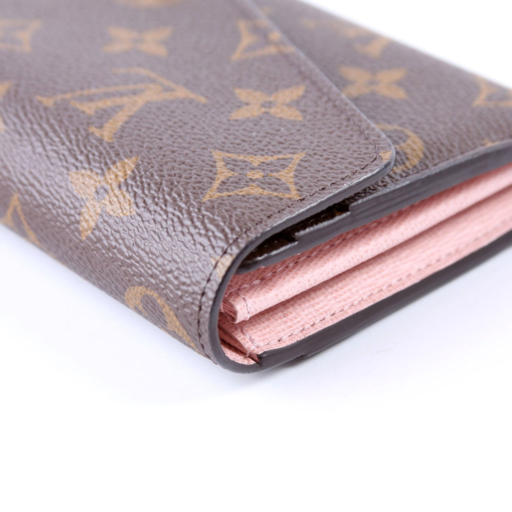 Sarah Wallet Monogram Newer Pink
