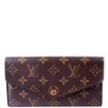 Sarah Wallet Monogram Newer Berry