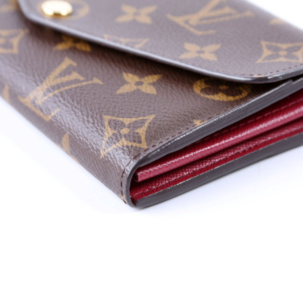 Sarah Wallet Monogram Newer Berry