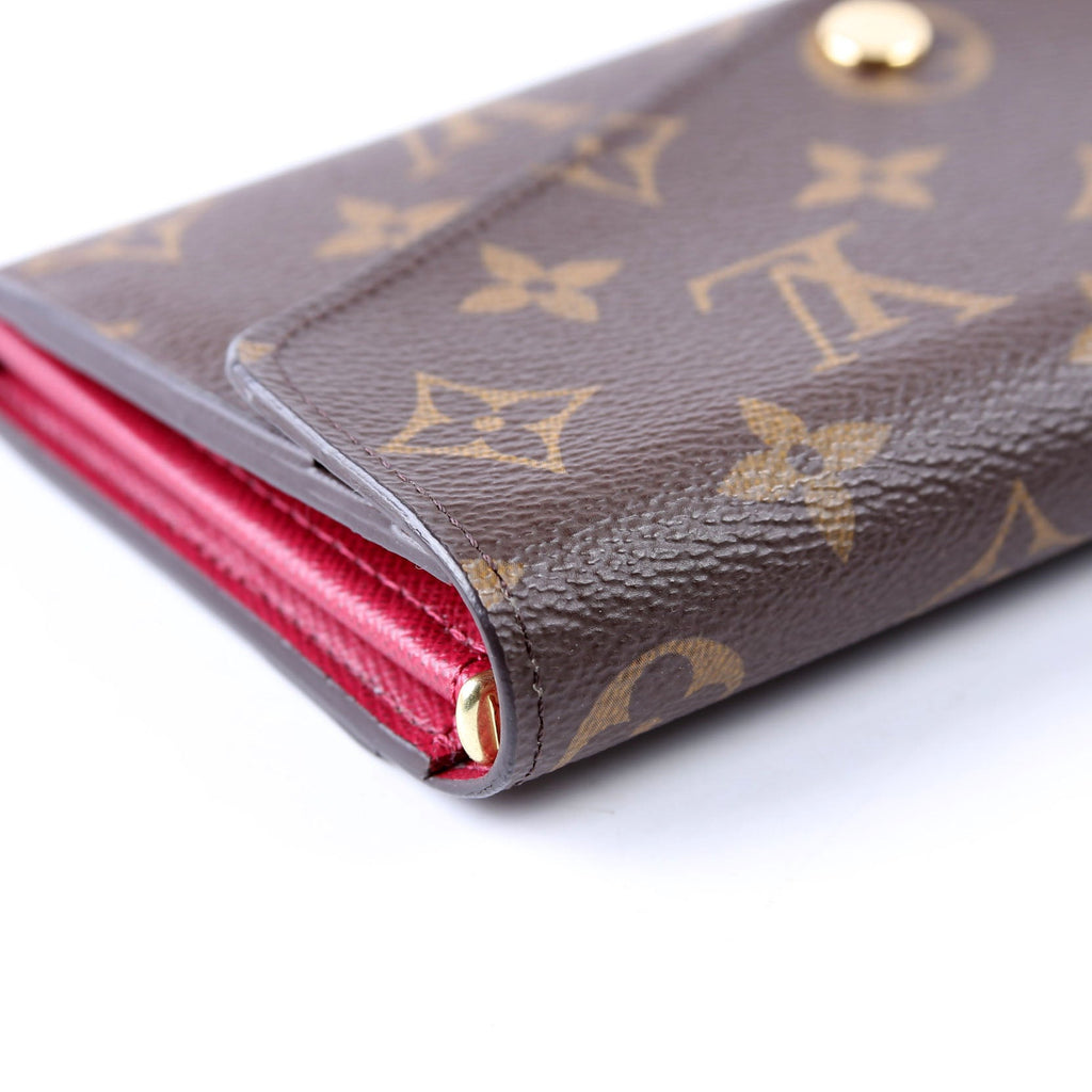 Sarah Wallet Monogram Newer Berry