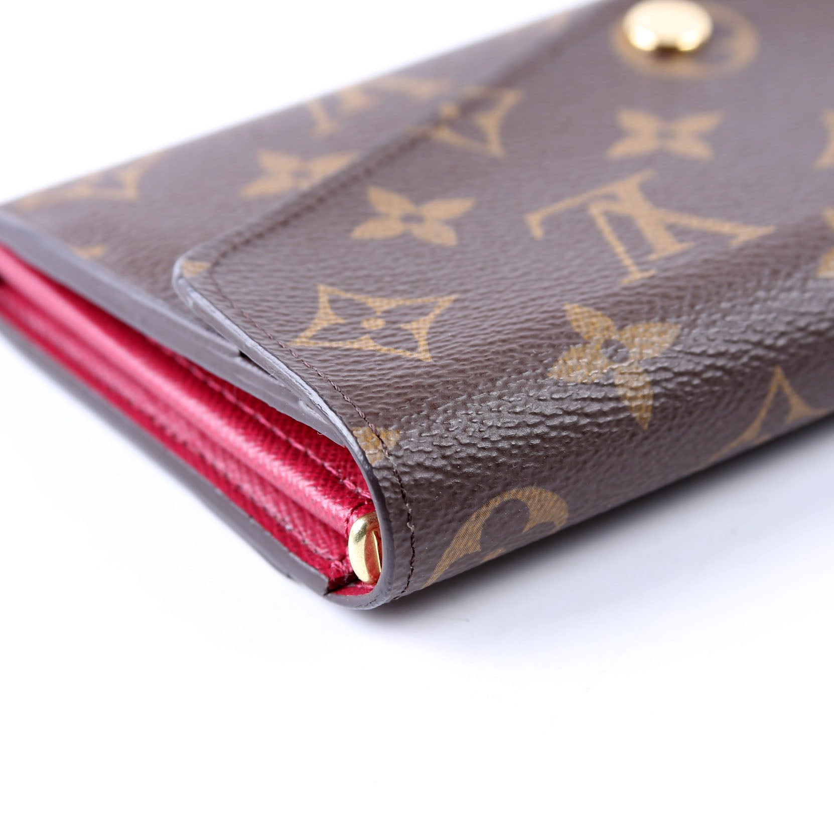 Sarah Wallet Monogram Newer Berry