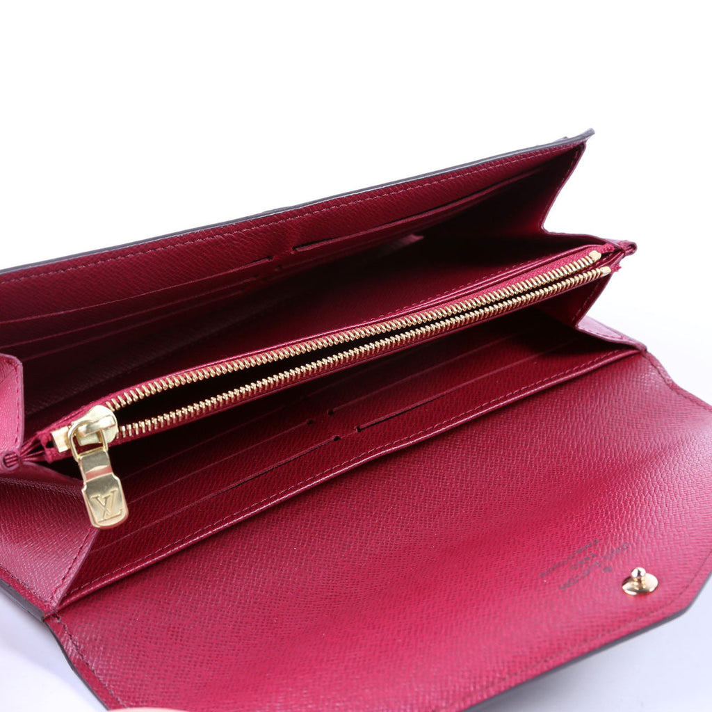 Sarah Wallet Monogram Newer Berry