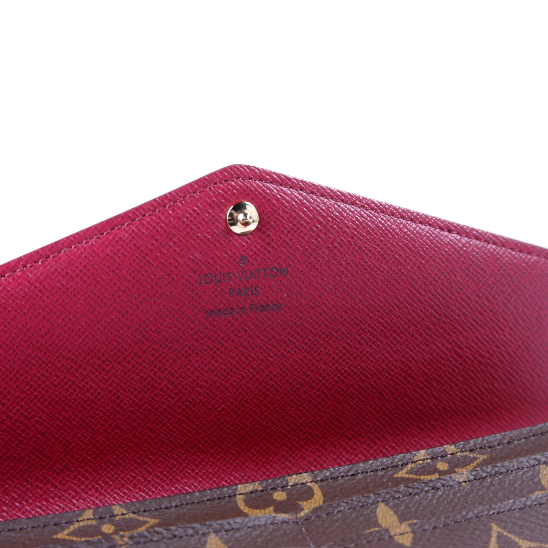 Sarah Wallet Monogram Newer Berry