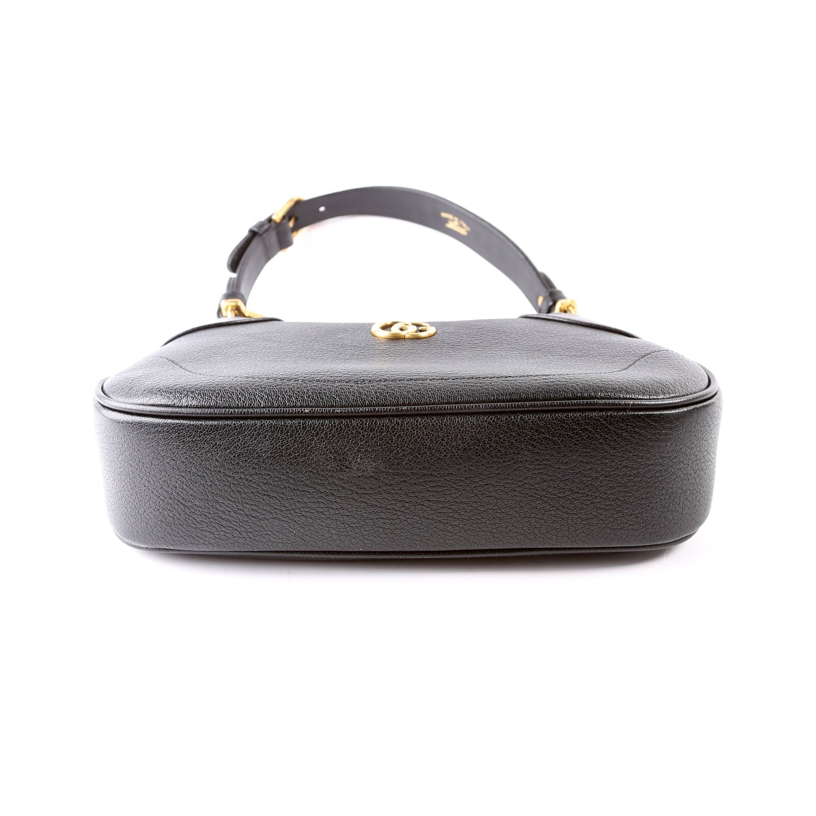 731817 Aphrodite Leather Small Shoulder Bag Black