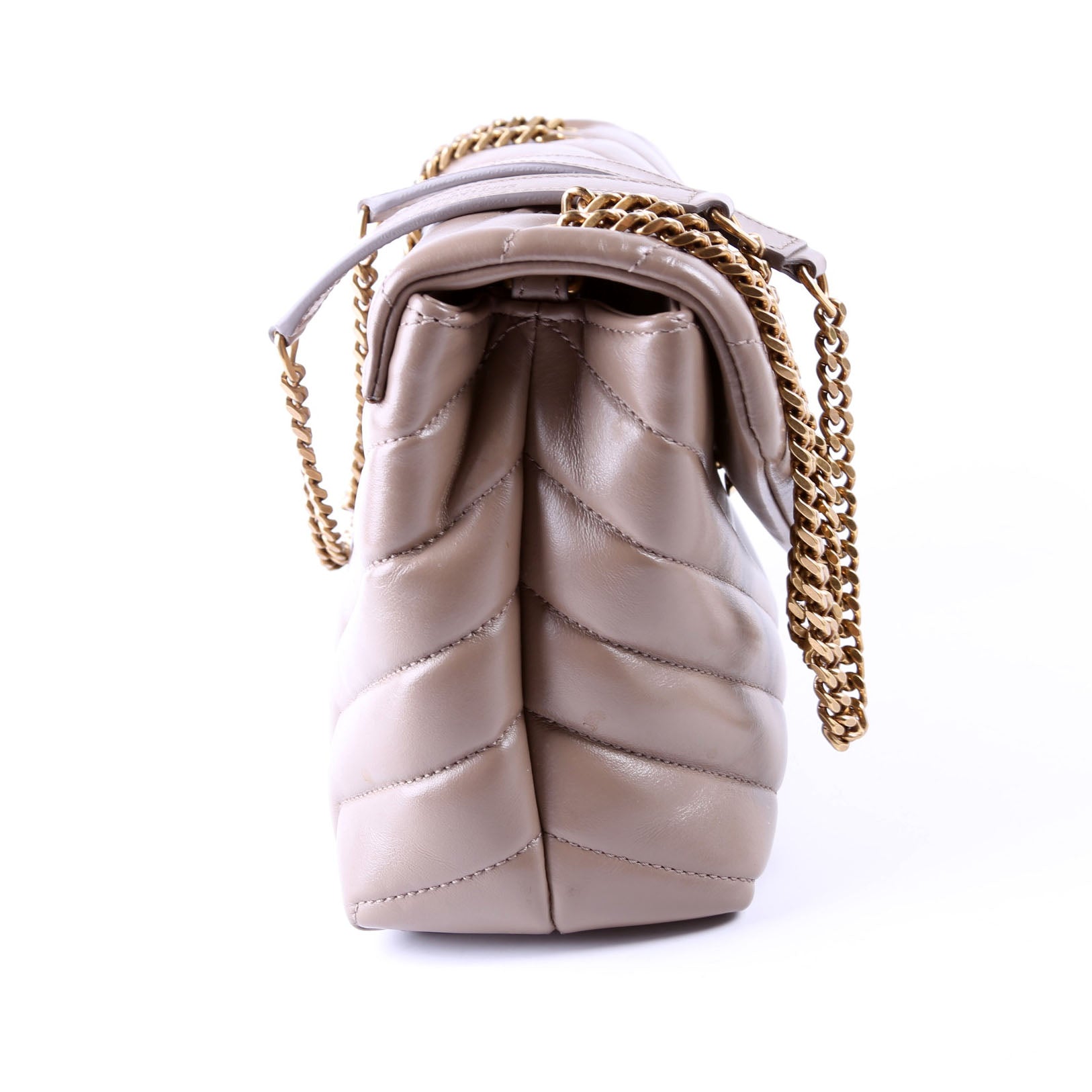 SAINT LAURENT Loulou Satchel Small 494699 Taupe