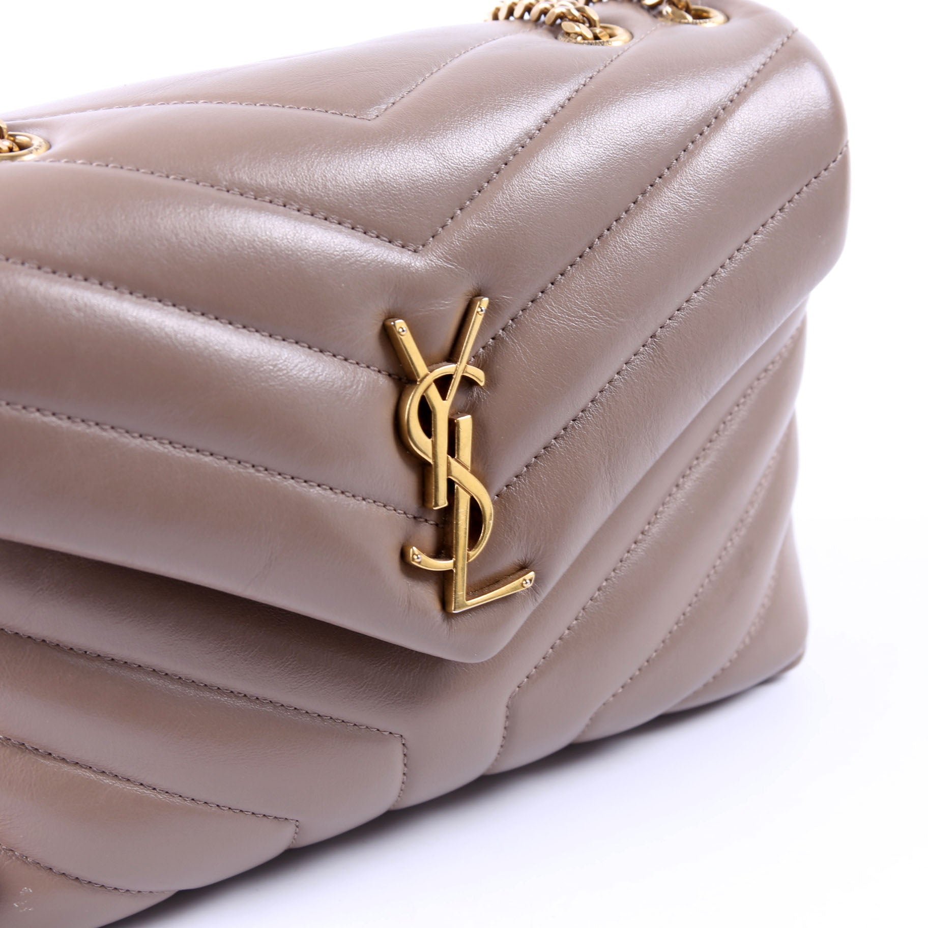 SAINT LAURENT Loulou Satchel Small 494699 Taupe