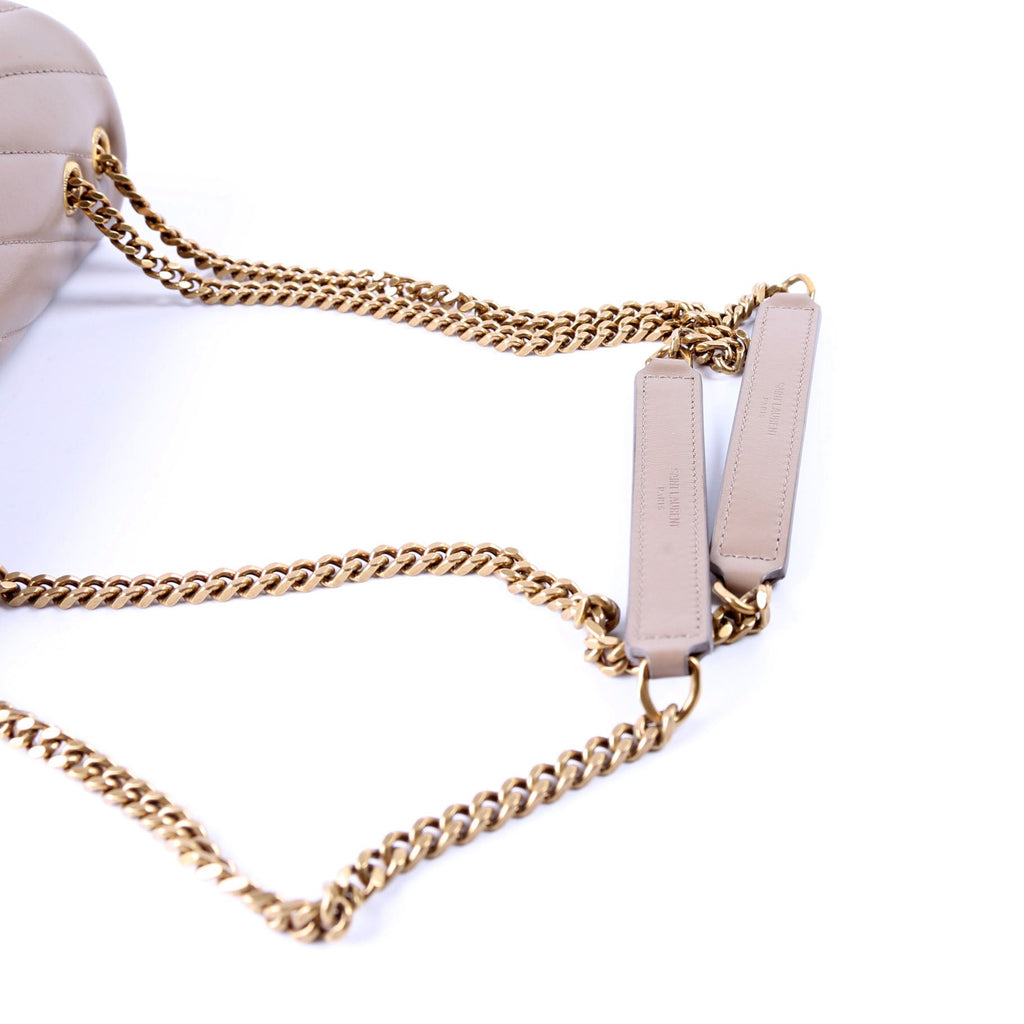 SAINT LAURENT Loulou Satchel Small 494699 Taupe