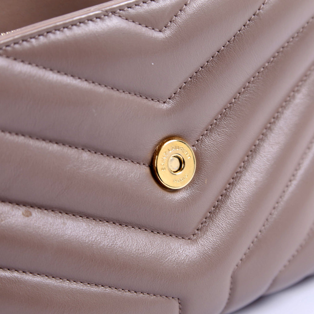 SAINT LAURENT Loulou Satchel Small 494699 Taupe