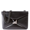 One Stud Nappa Leather Chain Shoulder Bag Black