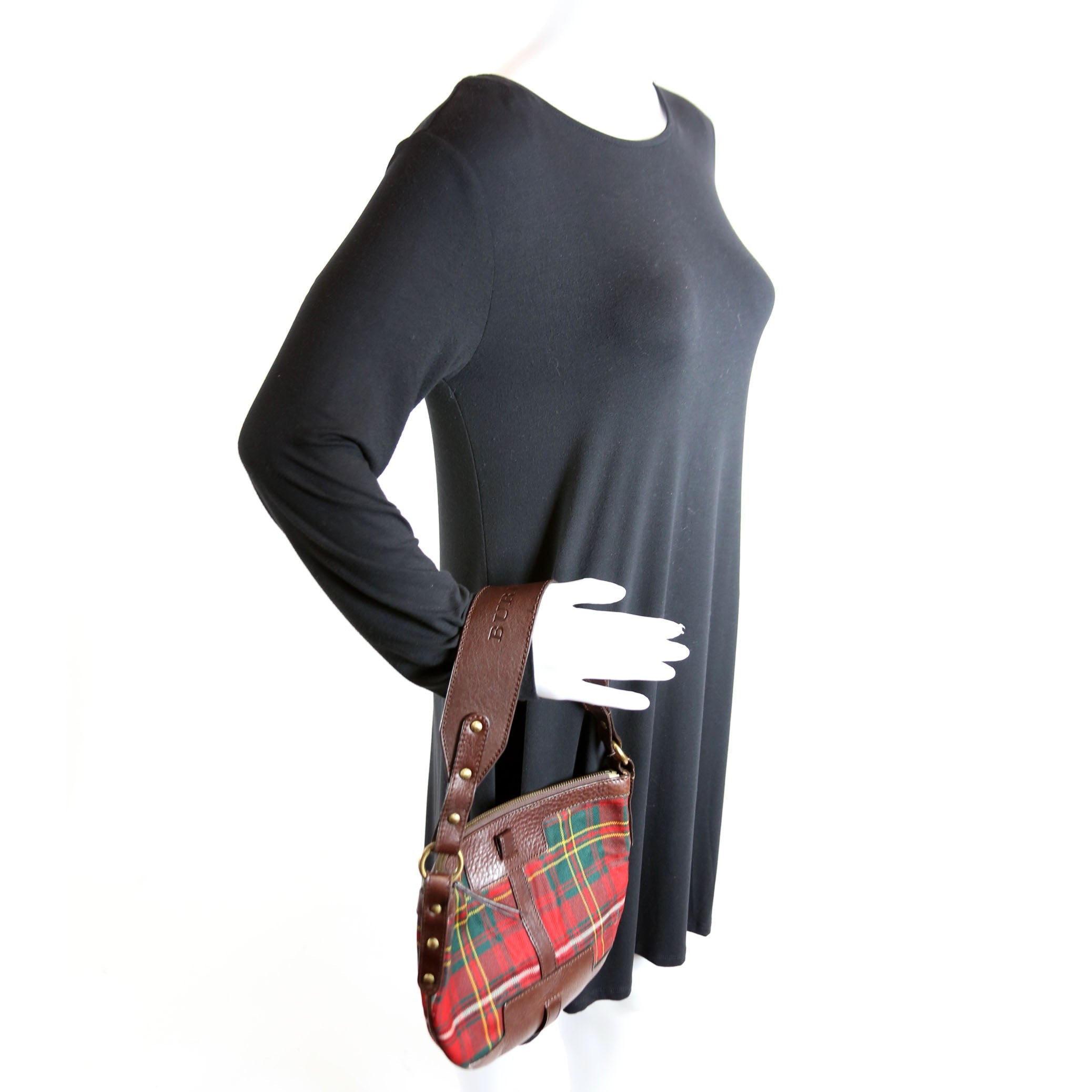 Check Small Hobo Vintage