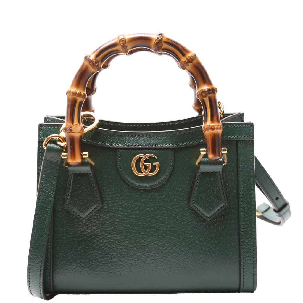 702732 Diana Mini Tote Cuir Green